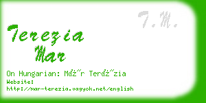 terezia mar business card